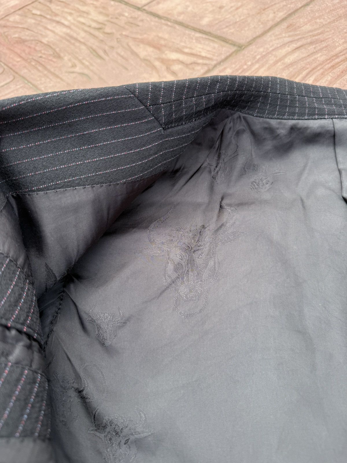 Jean Paul Gaultier JEAN PAUL GAULTIER Pin Striped Tailored Blazer Jacket Size 46R - 6 Thumbnail