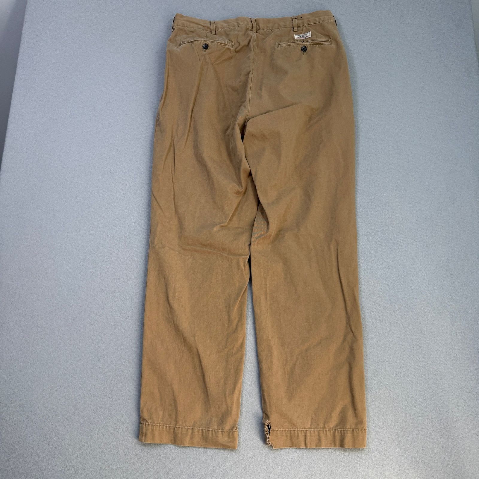 Polo Ralph Lauren Vintage Polo Ralph Lauren Chino Pants Men's 35x32 Tan Khaki Size US 35 - 8 Thumbnail