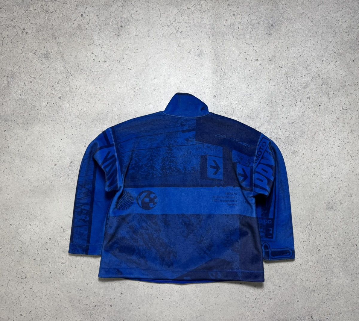 Adidas × Y-3 Adidas Yohji Yamamoto Y-3 Blue 1/4 Zip Sweatshirt Size US S / EU 44-46 / 1 - 8 Thumbnail