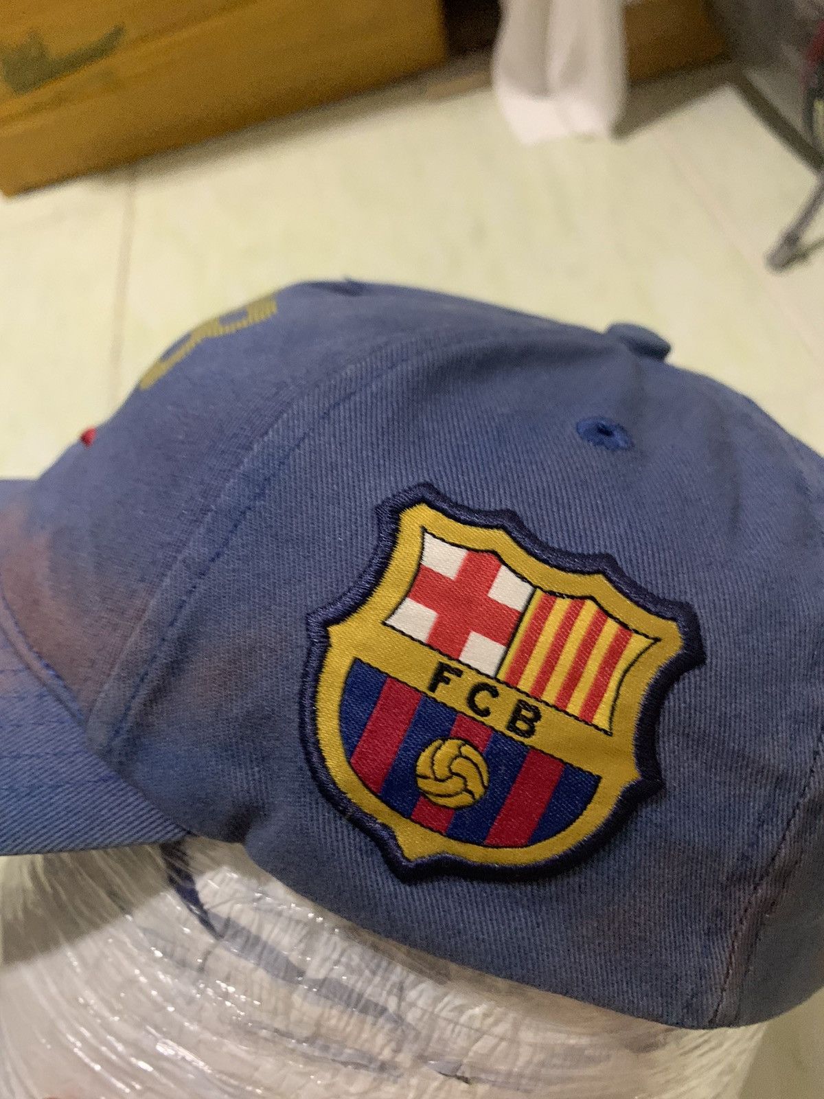 Nike Vintage Nike FC Barcelona Signature Hats Y2K Drill Size ONE SIZE - 6 Thumbnail