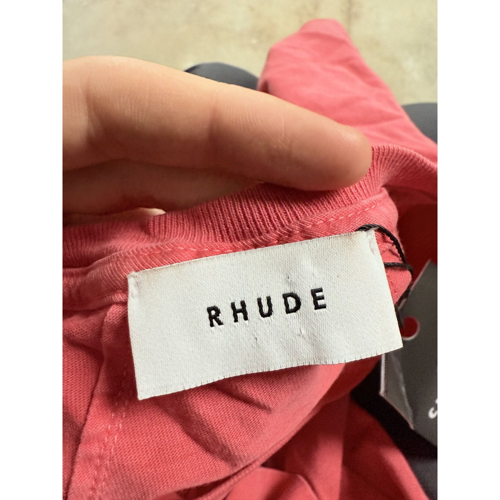 Rhude Rhude Script LoGo Tee Hot Pink Used Small Size US S / EU 44-46 / 1 - 5 Thumbnail