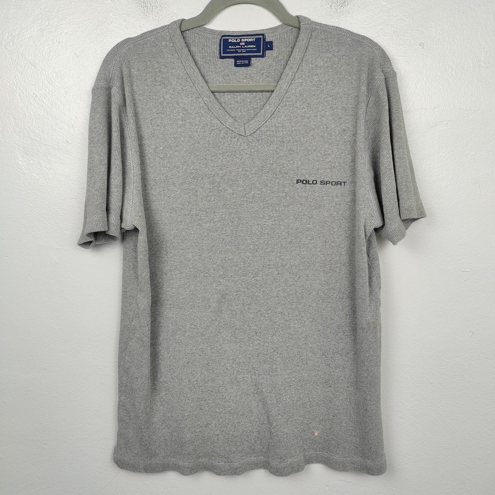 Other Vintage Y2K Polo Sport Ralph Lauren Logo Ribbed T-Shirt Size US L / EU 52-54 / 3 - 1 Thumbnail