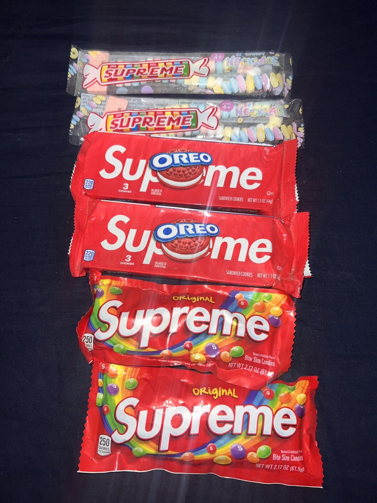 Supreme Oreos / Skittles / Smarties necklace