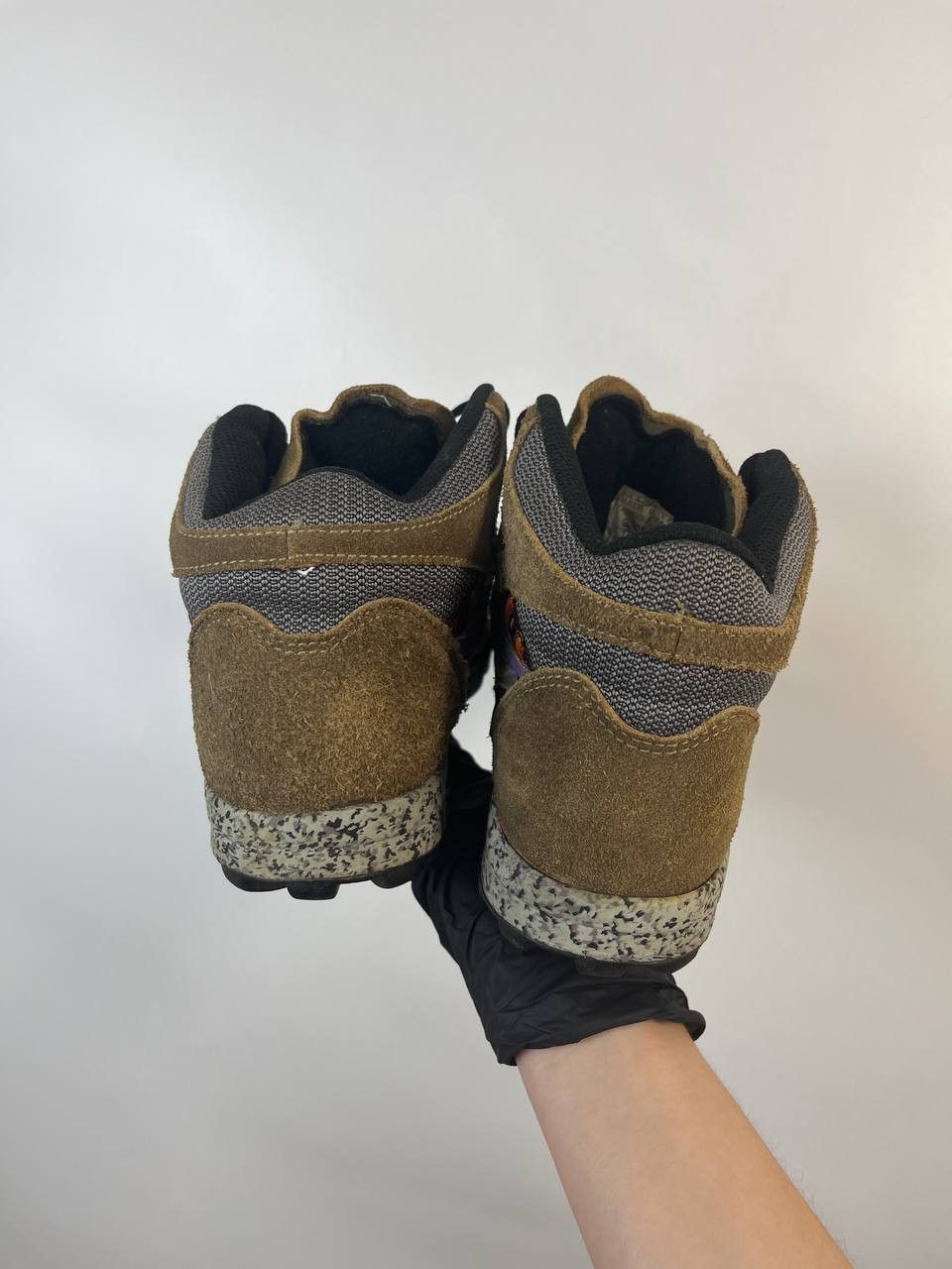 Nike RARE Vintage Nike AIR Brown Shoes 90s Sneakers Unisex 7.5 Size US 7.5 / IT 37.5 - 5 Thumbnail