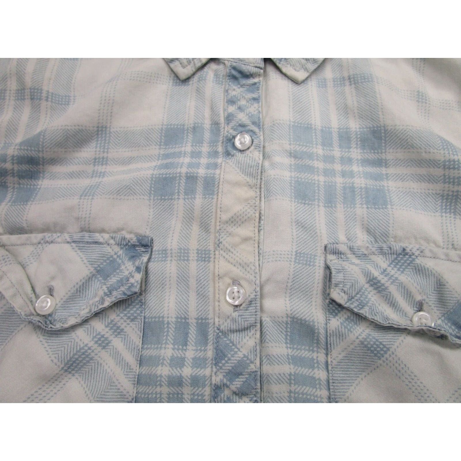 Rails Rails Plaid Shirt Womens Small Blue White Button-UpCowgirl Grunge Bohemian Womens Size S / US 4 / IT 40 - 3 Thumbnail
