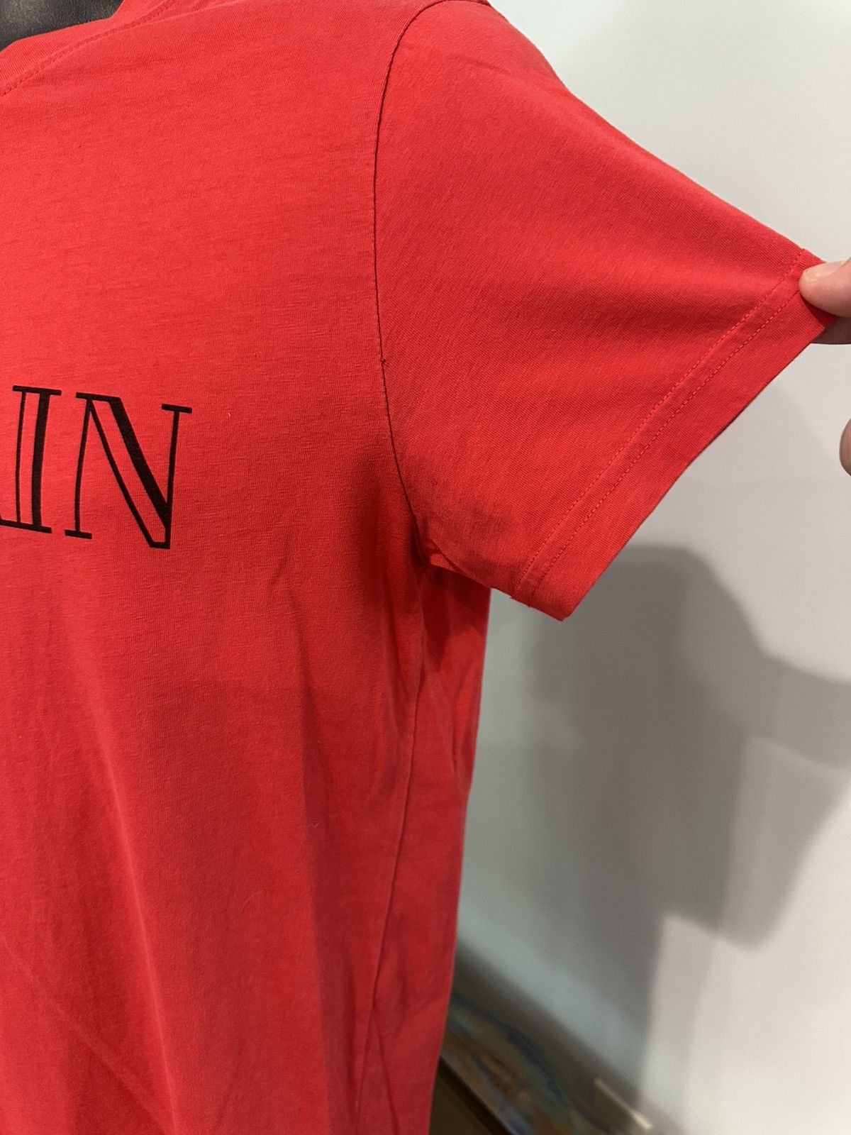 Balmain Red Balmain Logo T Shirt Size US M / EU 48-50 / 2 - 6 Thumbnail