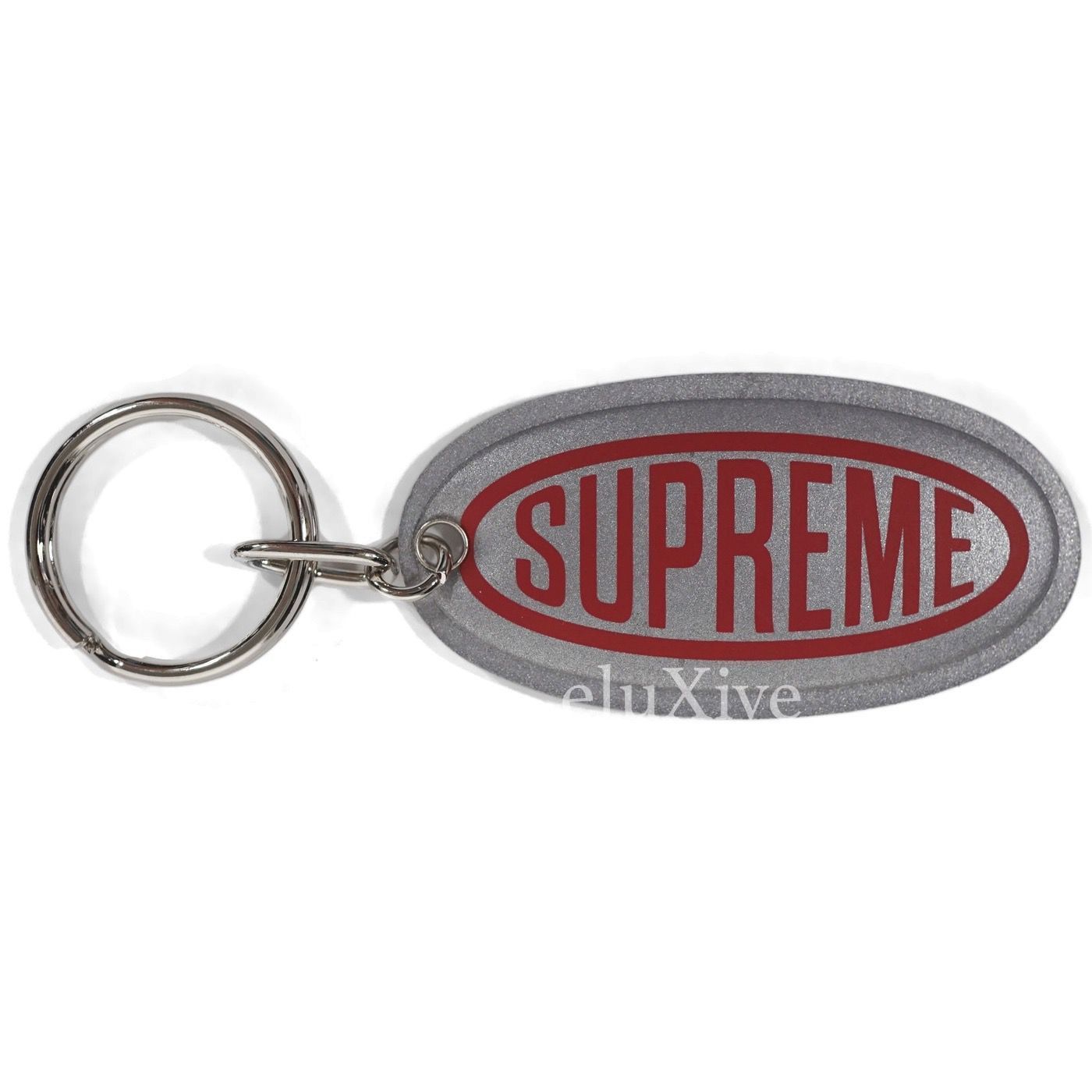 Supreme Reflective Oval Logo Keychain DS Size ONE SIZE - 1 Preview