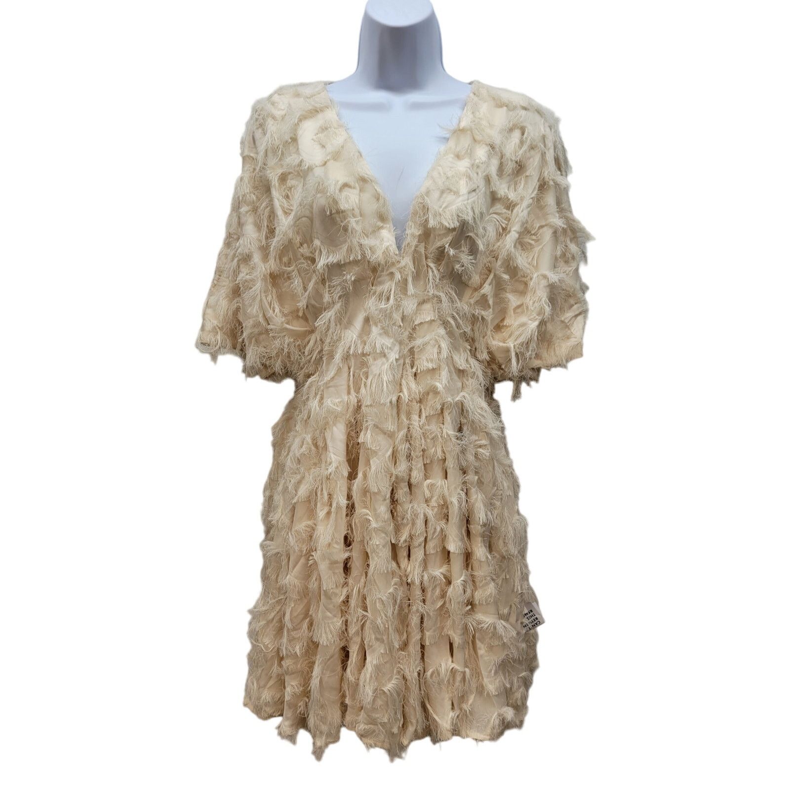 Asos ASOS EDITION Textured Cinched Pleat Waist Mini Dress Size 6 Size S / US 4 / IT 40 - 2 Thumbnail