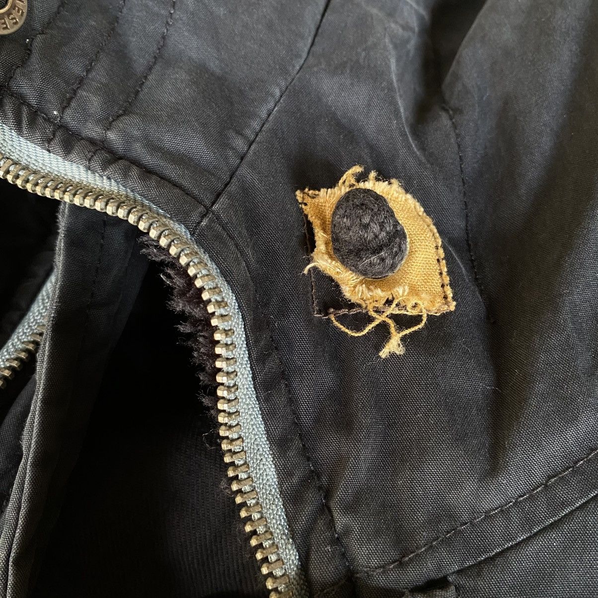 Diesel DIESEL Black Fur-Trimmed Parka Size US S / EU 44-46 / 1 - 24 Thumbnail