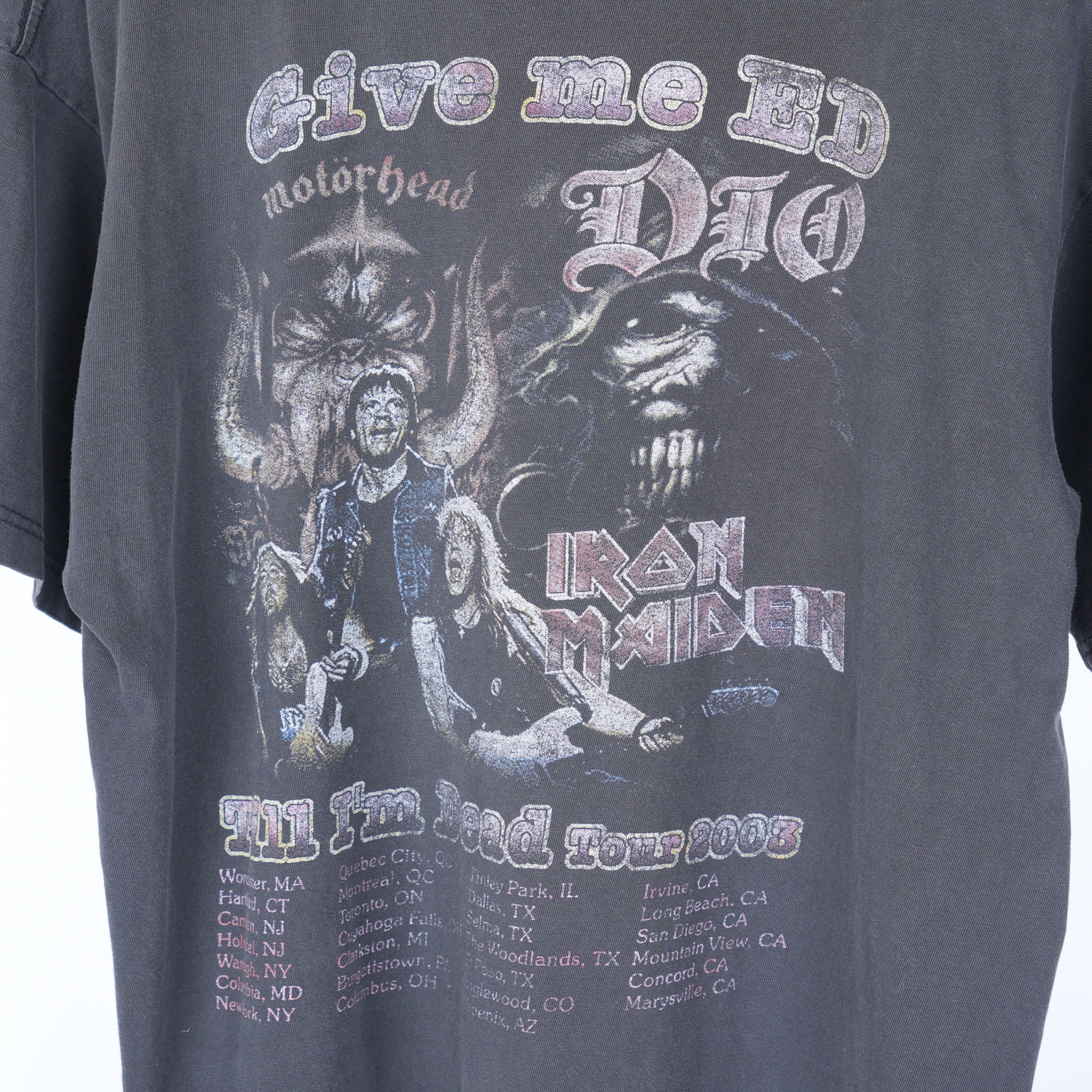 Vintage FADED IRON MAIDEN TIL IM DEAD TOUR Size US XL / EU 56 / 4 - 5 Thumbnail