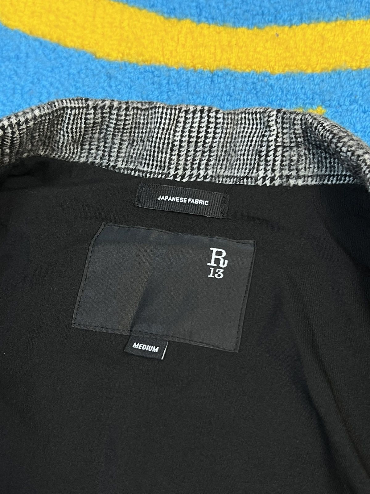 Japanese Brand × R13 R13 Ragged Oversized Checked Grey Blazer Size M / US 6-8 / IT 42-44 - 12 Thumbnail
