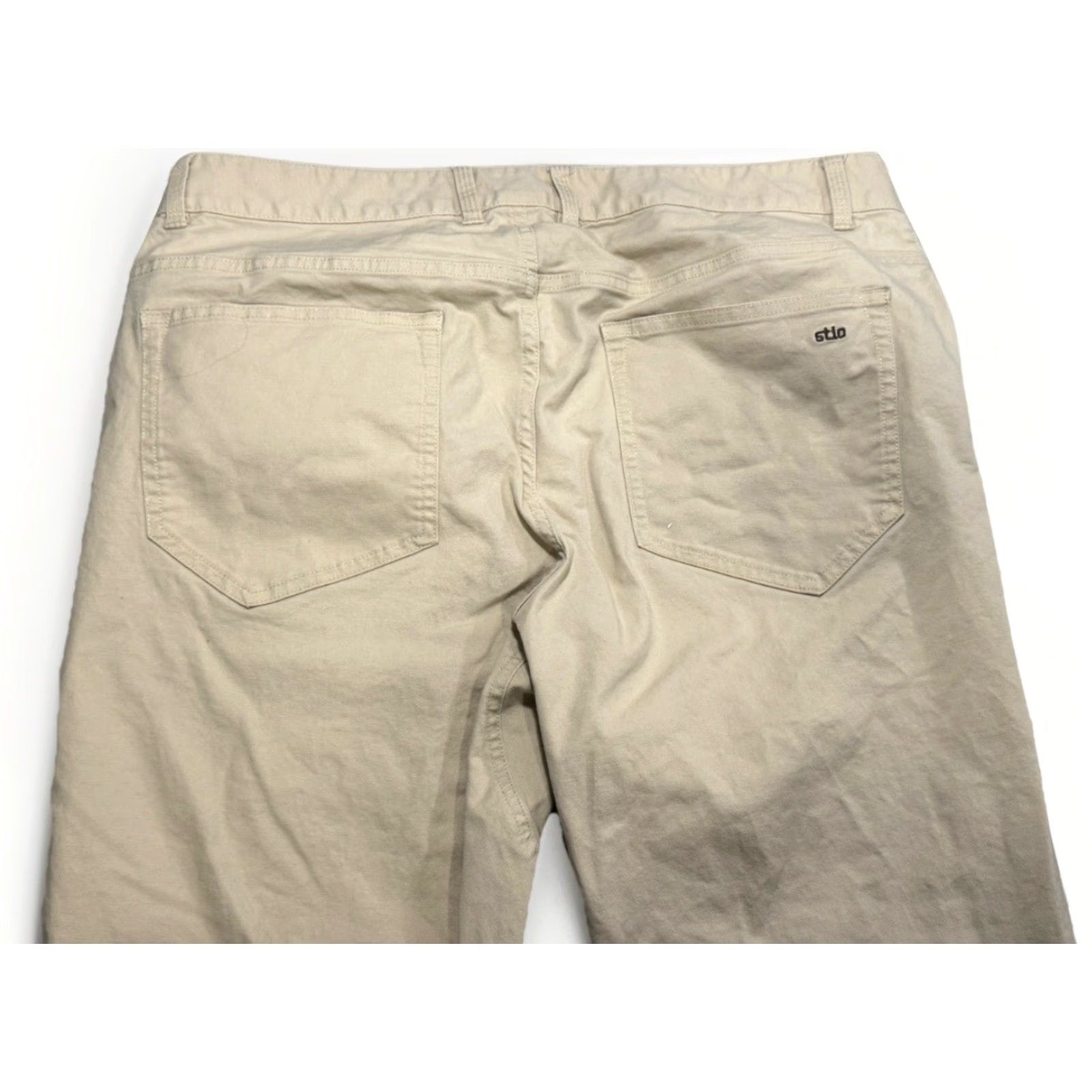 Vintage Stio Pants 5 Pocket Chino Regular Men 36x31.5 Khaki Beige Cotton Spandex Stretch Outdoors Size US 36 / EU 52 - 6 Thumbnail