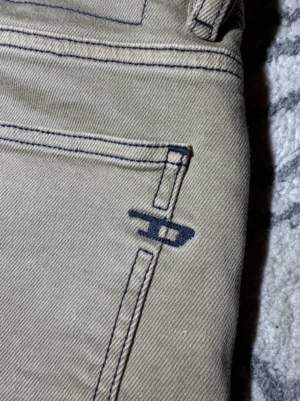 Diesel × Japanese Brand × Vintage Diesel Vintage Japanese Streetwear y2k Beige Denim Jeans Size US 32 / EU 48 - 4 Thumbnail