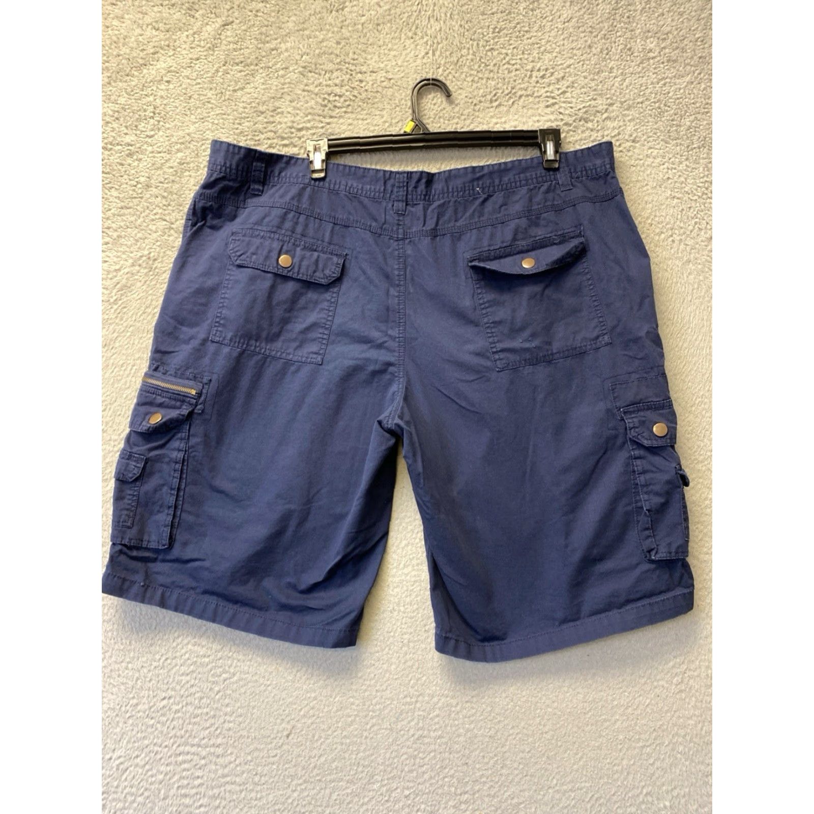 Vintage Linea Uomo Men's Cargo Shorts Blue Size 46 Cotton Casual Travel Pockets 12in Inseam Men Size US 30 / EU 46 - 8 Thumbnail