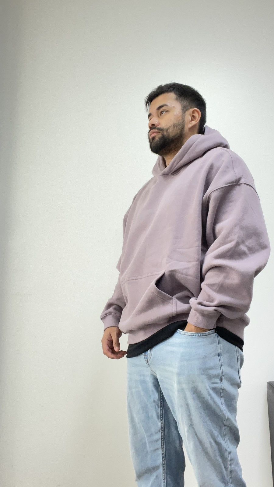 Japanese Brand × Vintage Lilac Purple Heavy Hoodie Size US XL / EU 56 / 4 - 4 Thumbnail