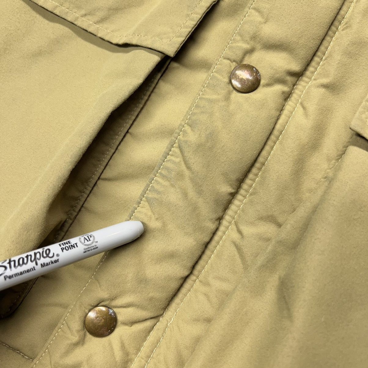 Vintage × Woolrich Woolen Mills Woolrich Jacket Beige Puffer Coat Cargo Full Zip Parka 90s Size US M / EU 48-50 / 2 - 10 Thumbnail