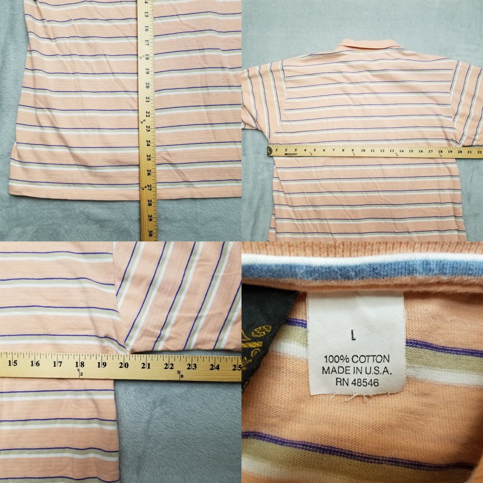 Eddie Bauer VINTAGE Eddie Bauer Shirt Mens L Salmon Orange Polo 100% Cotton Short Sleeve Polo Shirt Casual Mens Size US L / EU 52-54 / 3 - 8 Thumbnail