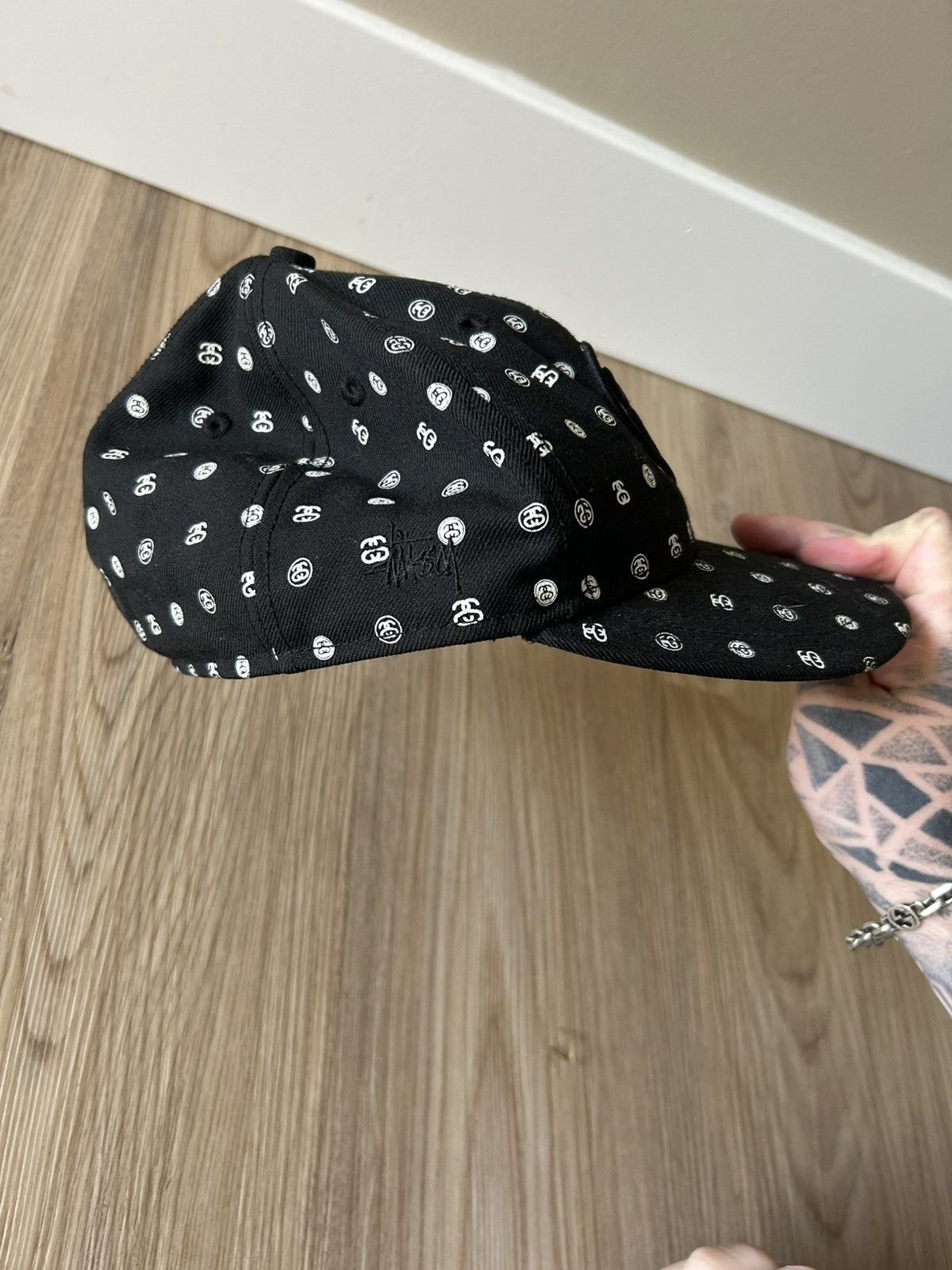 Stussy Vintage Stussy S Logo Monogram Print Hat 7 1/4 Size ONE SIZE - 3 Thumbnail