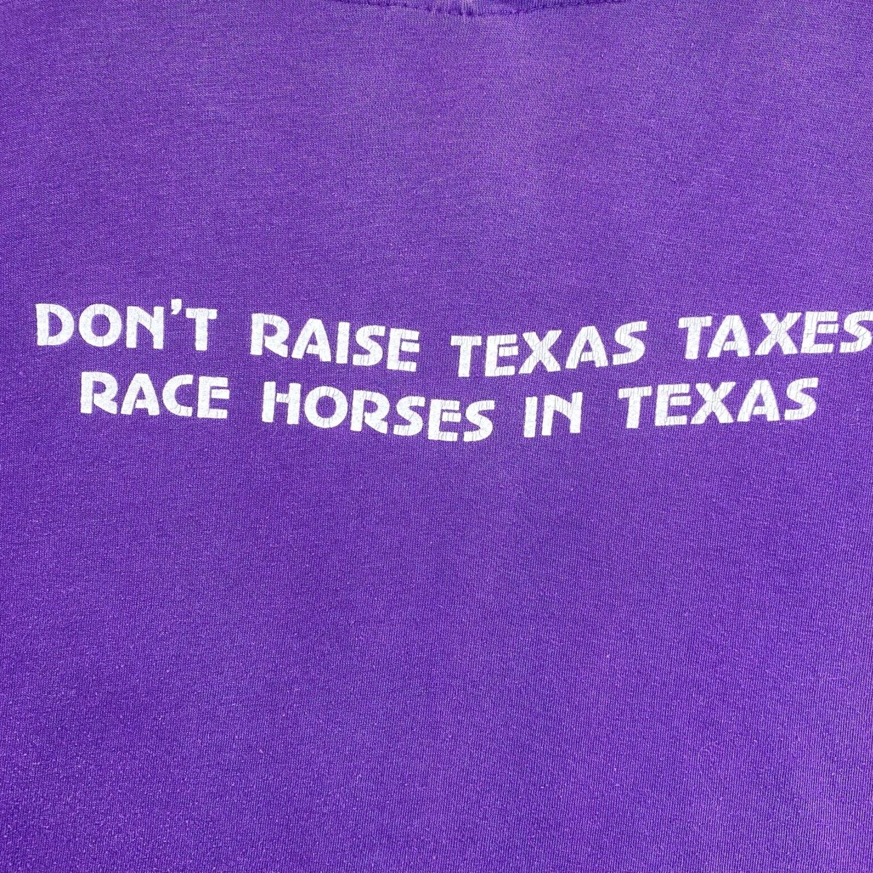 Hanes VINTAGE Hanes Horse Racing T-Shirt Purple 1980s Unisex Medium Short Sleeve Graphic Tee US Sportswear Size US M / EU 48-50 / 2 - 4 Thumbnail