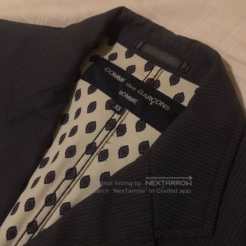 Comme des Garcons Comme Des Garcons Gray Gathered Pleated Blazer Size US XS / EU 42 / 0 - 3 Thumbnail
