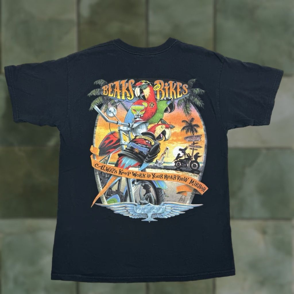 Vintage VINTAGE Caribbean Soul T-Shirt Adult Large Biker Motorcycle Party 2005 Tropical Black Mens" Size US L / EU 52-54 / 3 - 1 Thumbnail