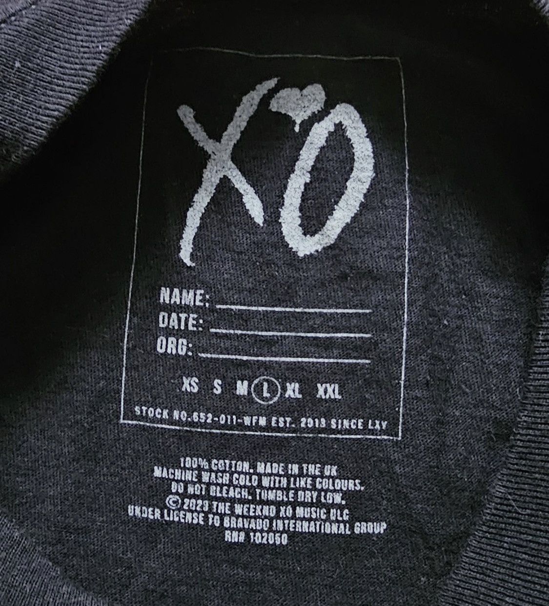 The Weeknd The Weeknd XO After Hours Til Dawn Tour Bundle Large Size US L / EU 52-54 / 3 - 6 Thumbnail