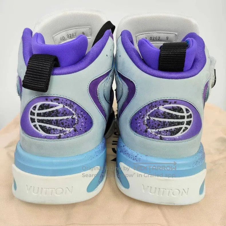 Louis Vuitton LV Trainer2 Blue Purple Sneakers Size 9. Size US 9 / EU 42 - 5 Thumbnail