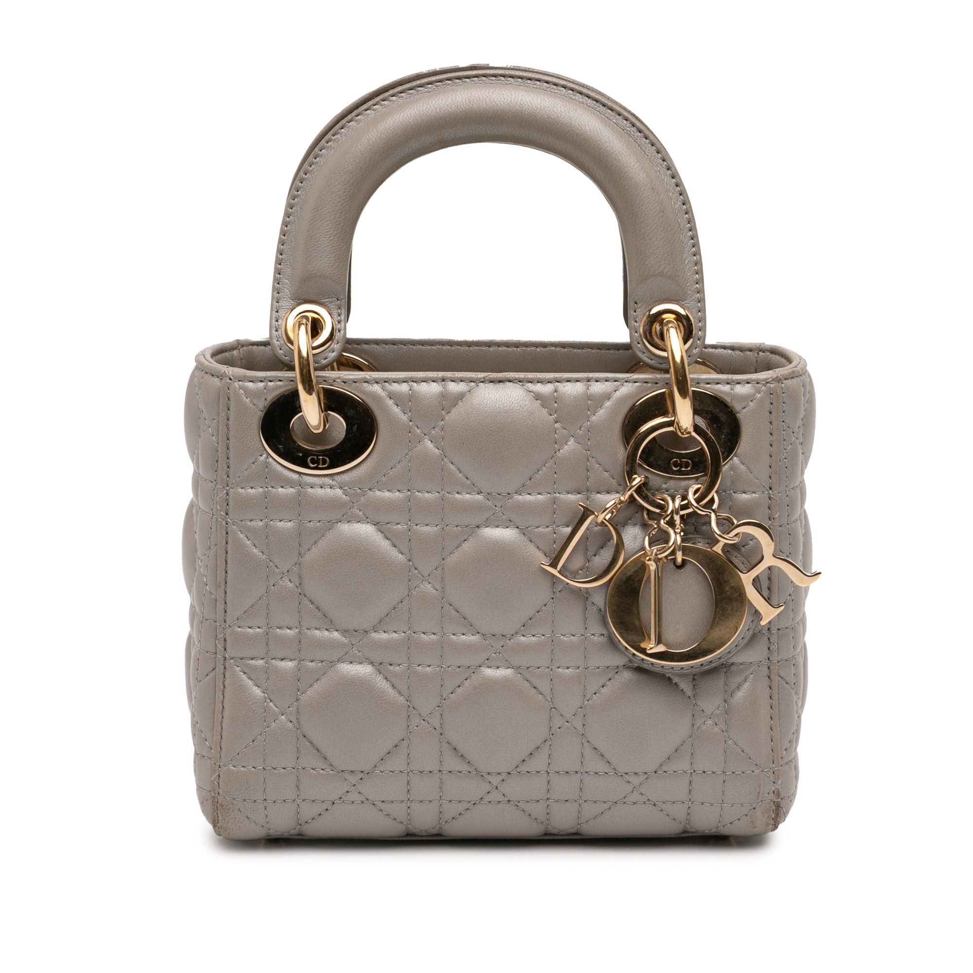 Dior Mini Lambskin Cannage Lady Dior Size ONE SIZE - 1 Thumbnail