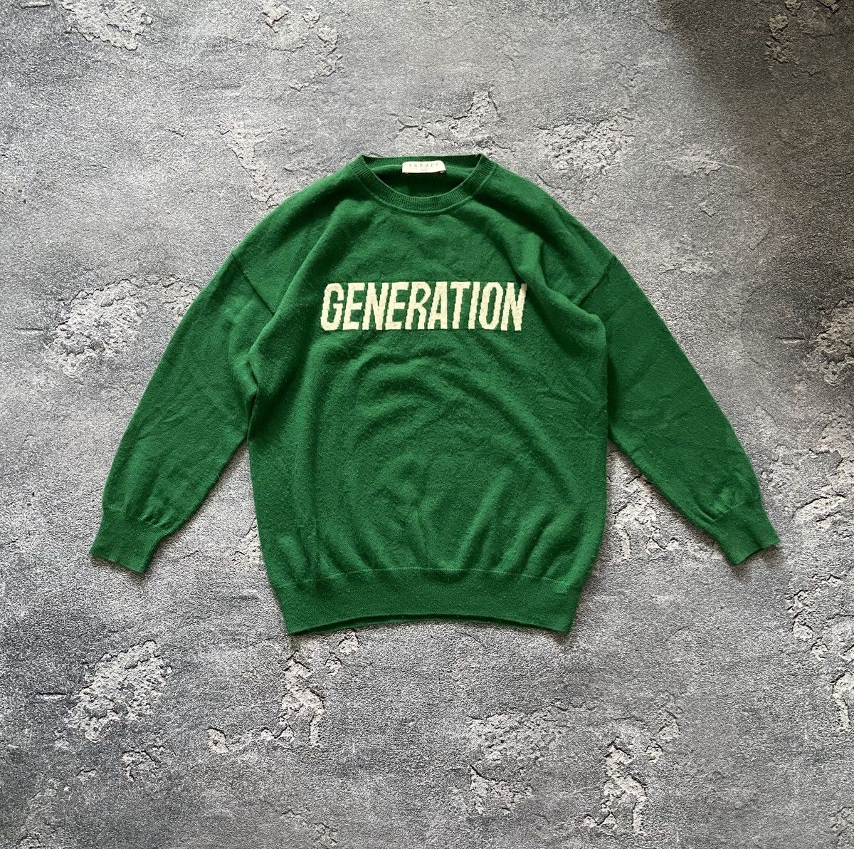 Sandro Sandro generation sweater crew neck green big logo Size XS / US 0-2 / IT 36-38 - 1 Thumbnail