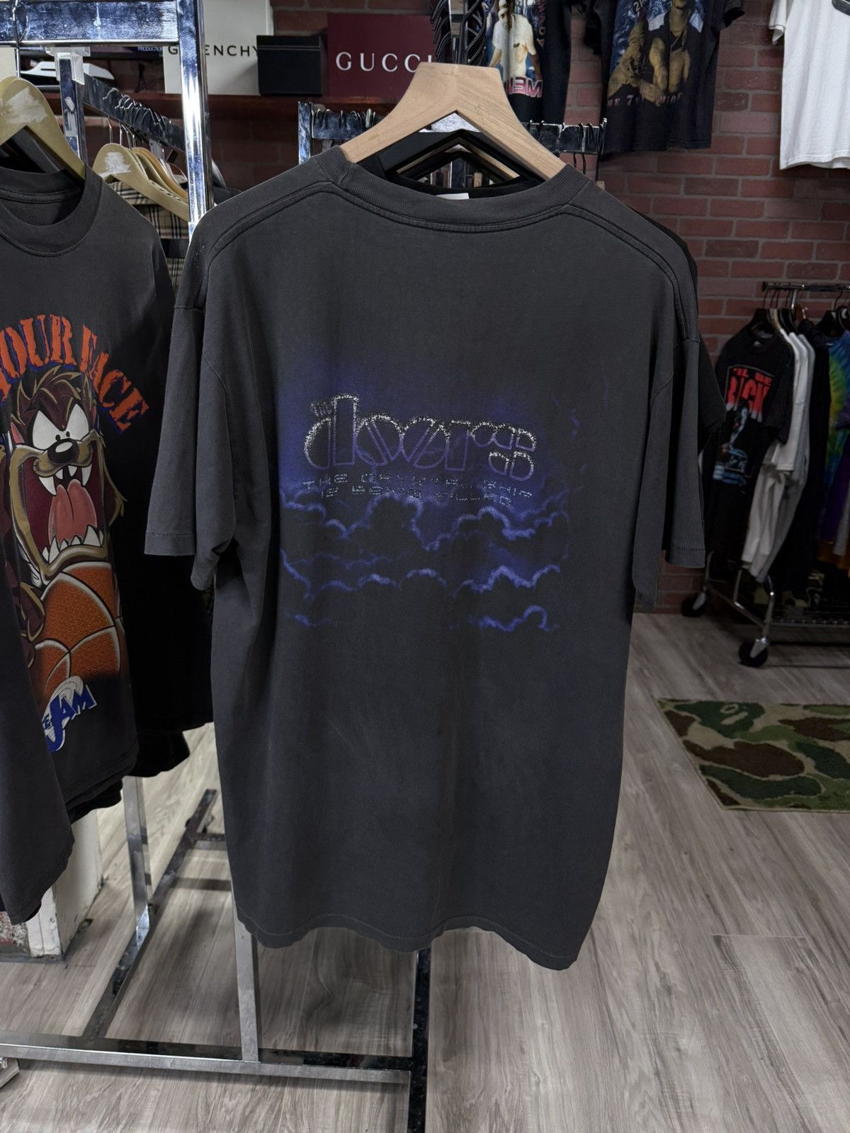 Vintage Vintage 90’s The Doors Band T-Shirt Jim Morrison Tee Large Size US L / EU 52-54 / 3 - 2 Thumbnail