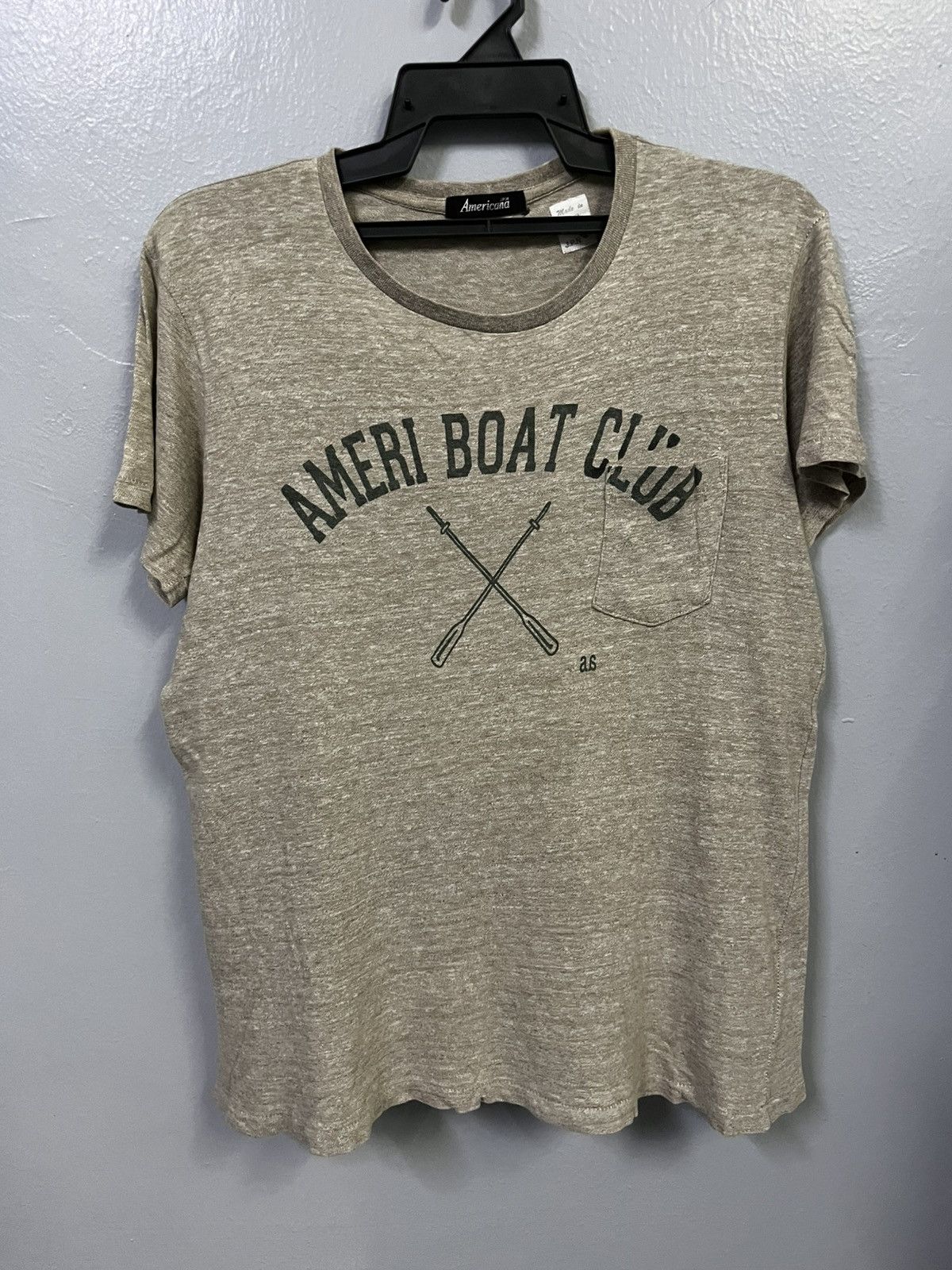 American Apparel VINTAGE AMERI BOAT CLUB POCKET TEE Size US M / EU 48-50 / 2 - 1 Thumbnail