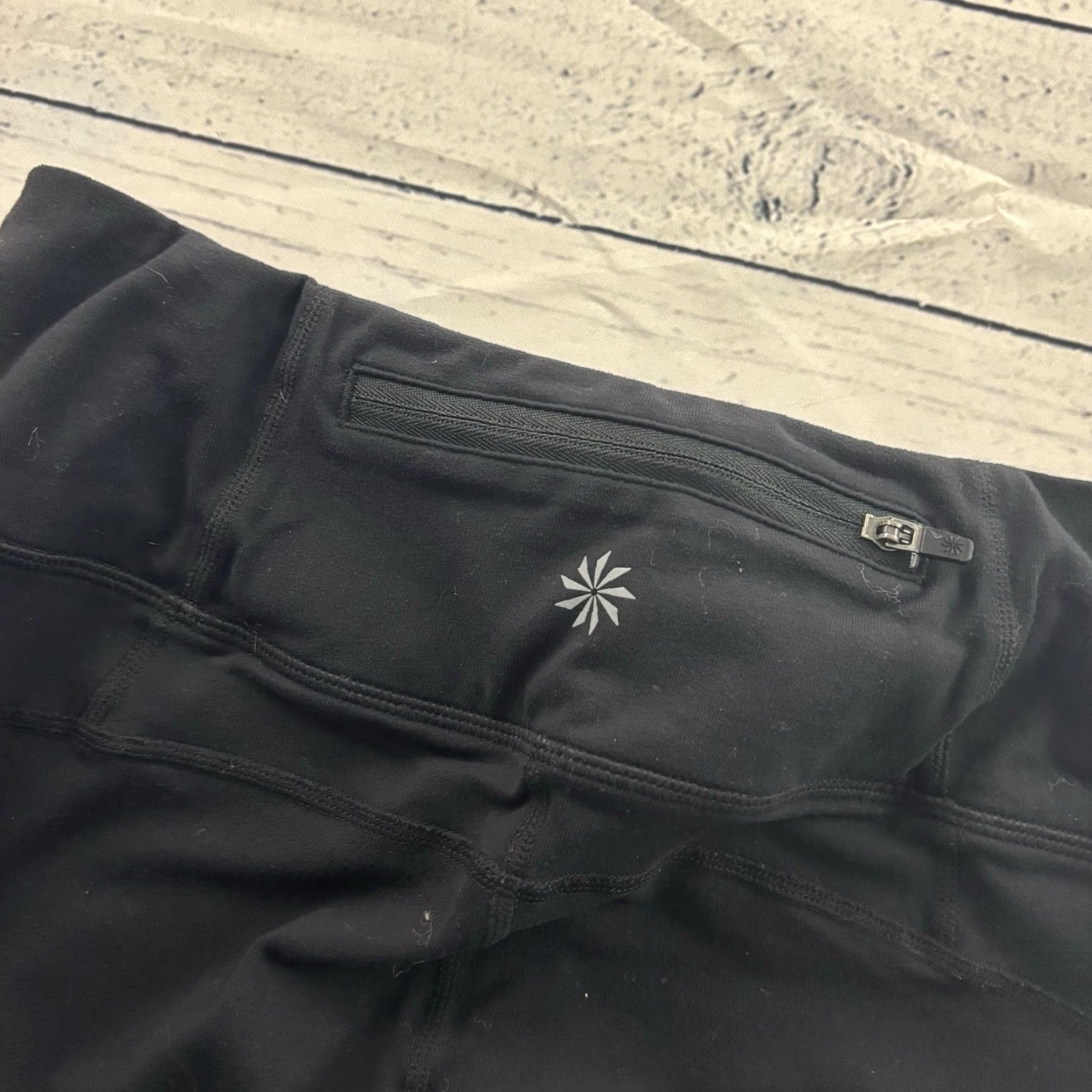 Athleta Athleta Leggings Flare Leg Power Kick Yoga Pants Women's XS Black Size 26" / US 2 / IT 38 - 5 Thumbnail