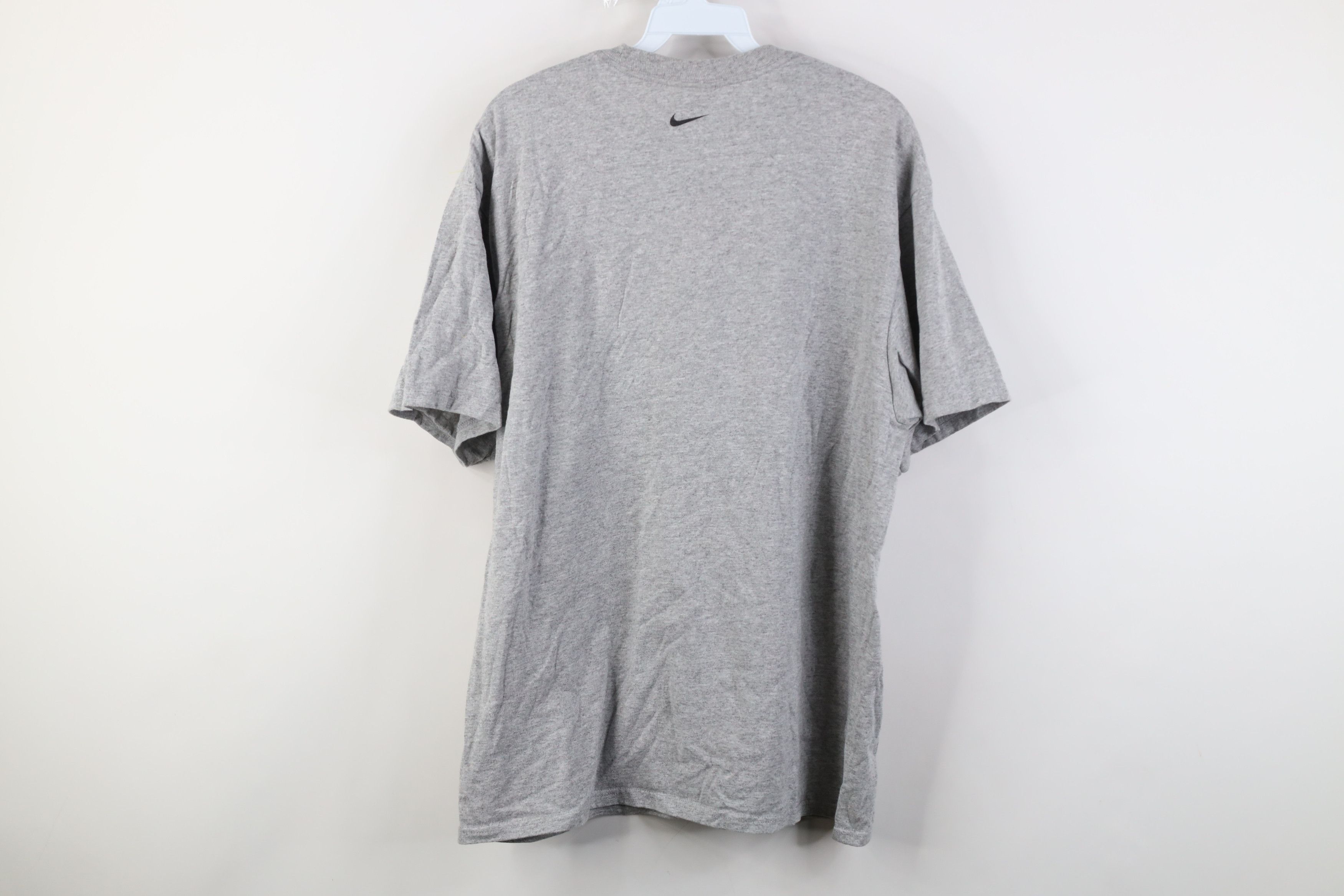 Nike Vintage 90s Y2K Nike Travis Scott Mini Swoosh T-Shirt Gray Size US L / EU 52-54 / 3 - 10 Thumbnail