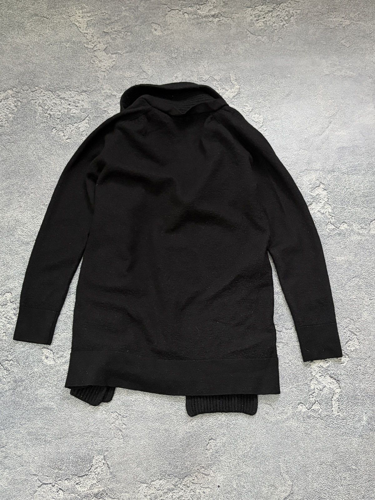 Acne Studios Acne Studios Archive Black Shawl Collar Ribbed Cardigan Size M / US 6-8 / IT 42-44 - 3 Thumbnail
