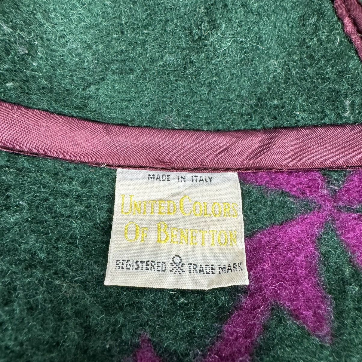 Benetton ⚡️UNITED COLORS OF BENETTON HOODIE FUR NAVAJO JACKET Size M / US 6-8 / IT 42-44 - 9 Thumbnail