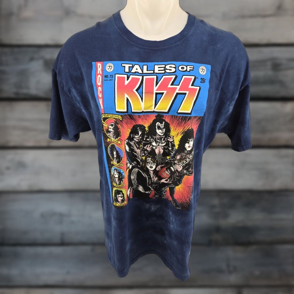 Liquid Blue Kiss T-Shirt Comic Book 2019 Mens 2XL Liquid Blue Tie Dye Retro Rock Band Shirt Short Sleeve Crew Neck Size US XXL / EU 58 / 5 - 1 Thumbnail