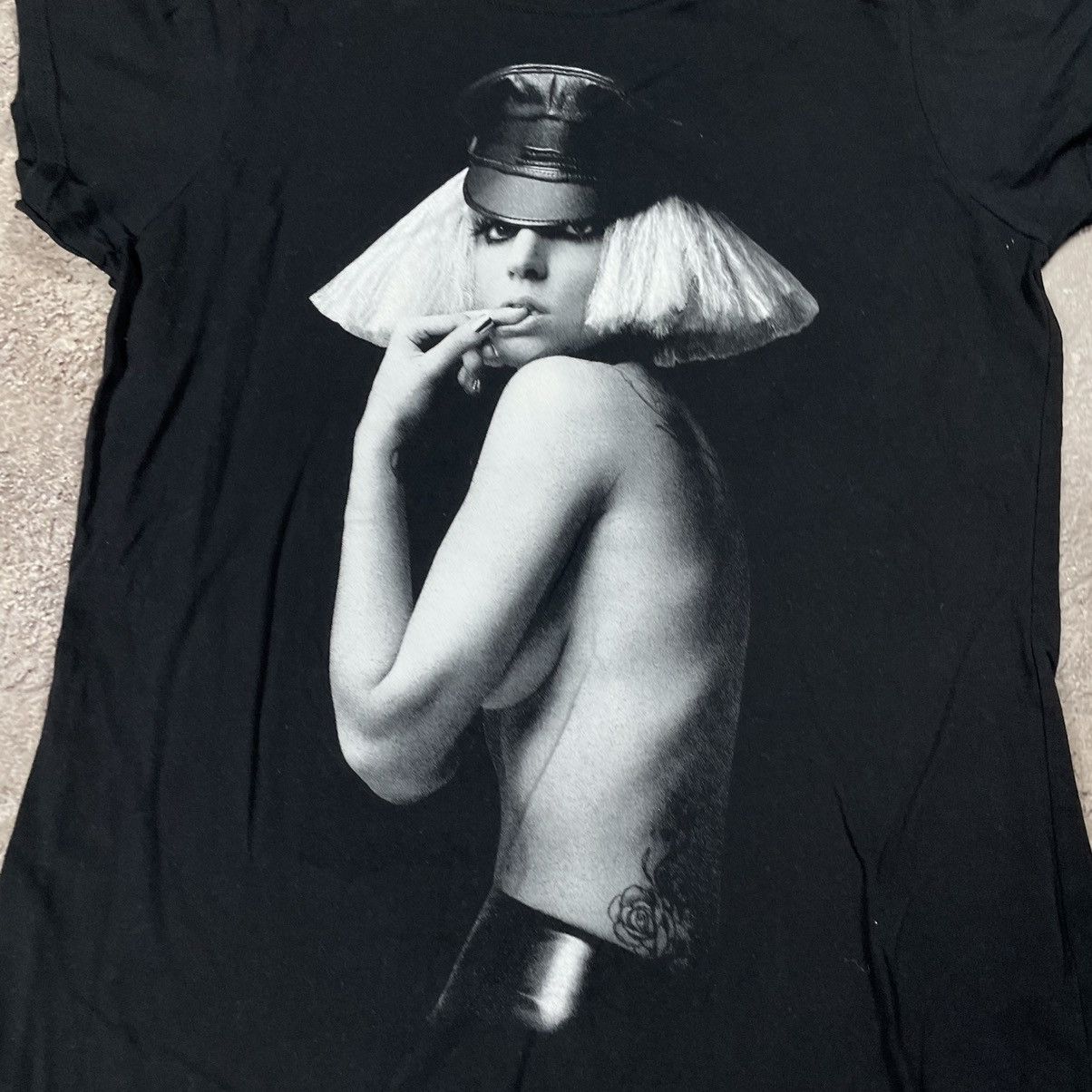 Vintage VINTAGE Y2K TEE BAND SEXY LADY GAGA FACE ART Size M / US 6-8 / IT 42-44 - 4 Thumbnail