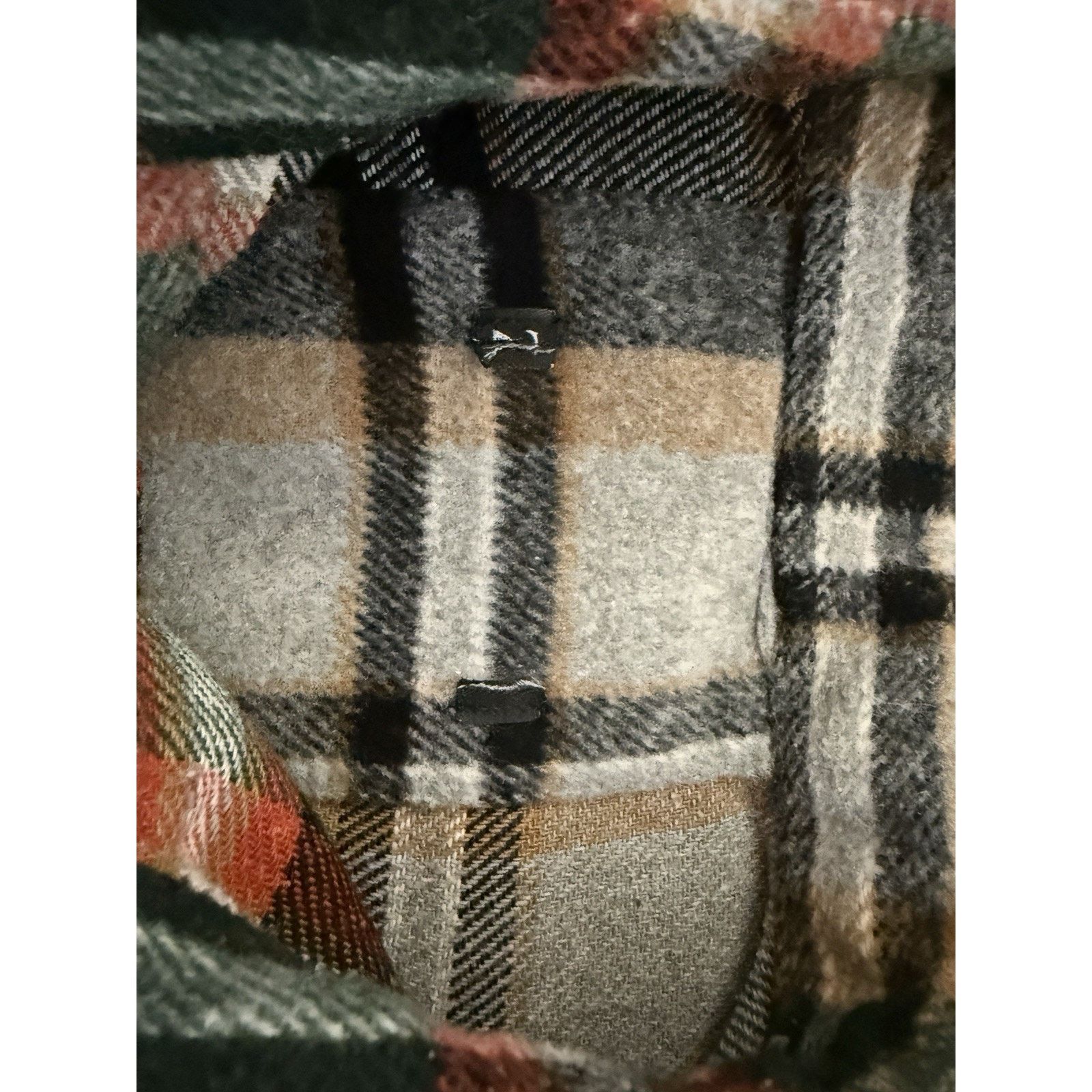 Other Plaid Unbranded Women's Medium, Green, Warm, Soft Size M / US 6-8 / IT 42-44 - 6 Thumbnail
