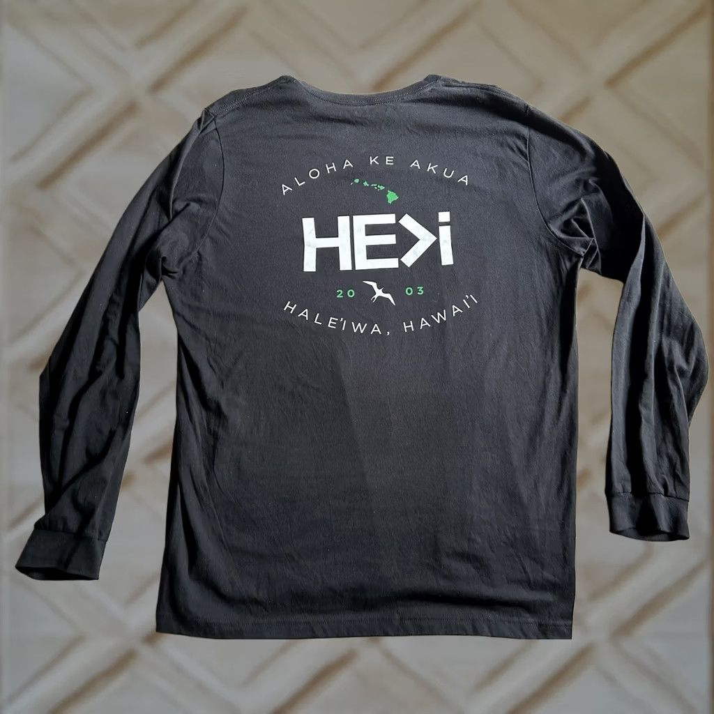 Vintage VINTAGE He Is Greater Than I Men’s Long Sleeve T-Shirt XXL Hale’iwa Hawaii Black Jesus Size US XXL / EU 58 / 5 - 1 Thumbnail