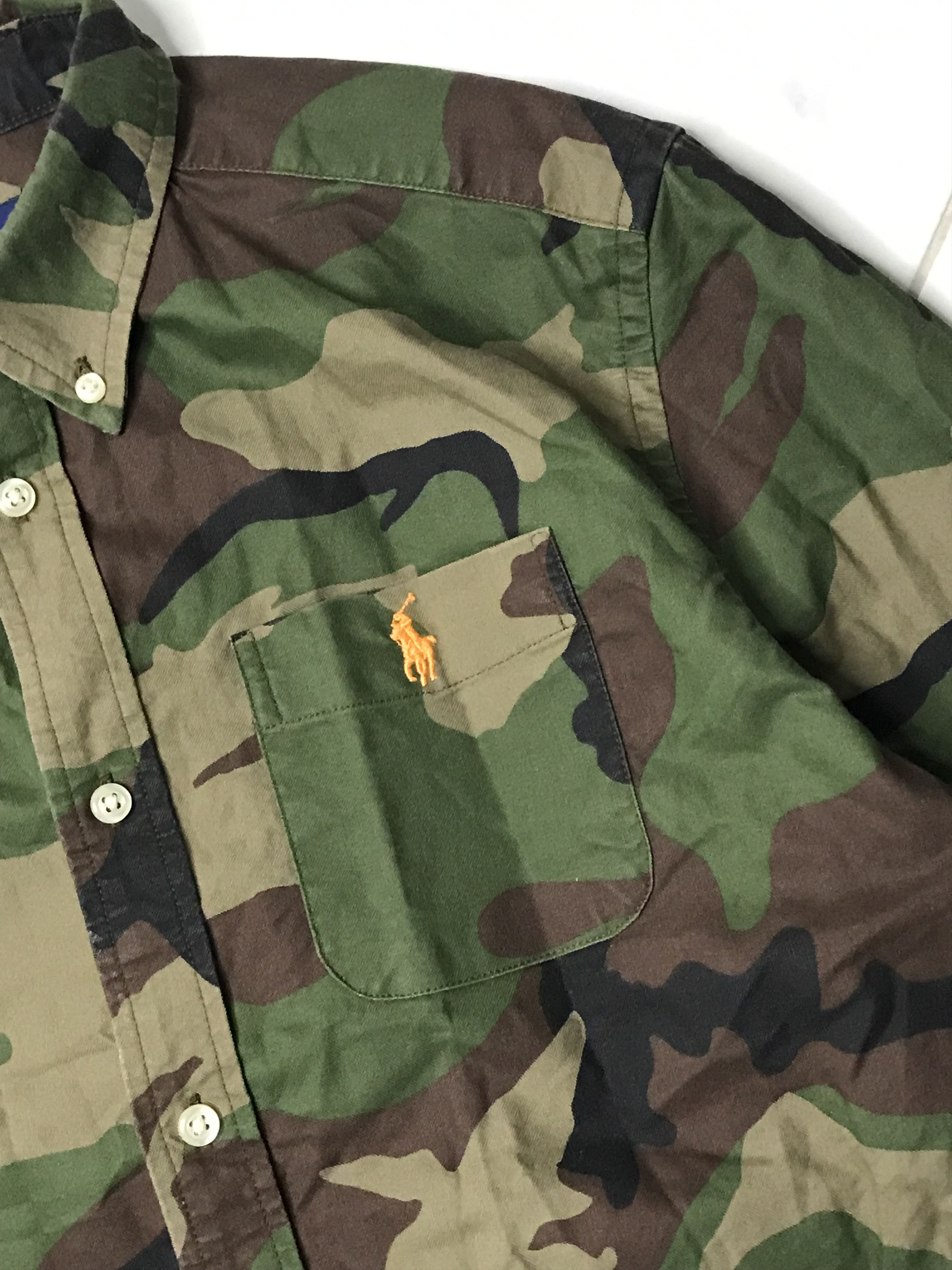 Polo Ralph Lauren × Vintage Polo Ralph Lauren camo cotton oxford shirt S men’s Size US S / EU 44-46 / 1 - 3 Thumbnail