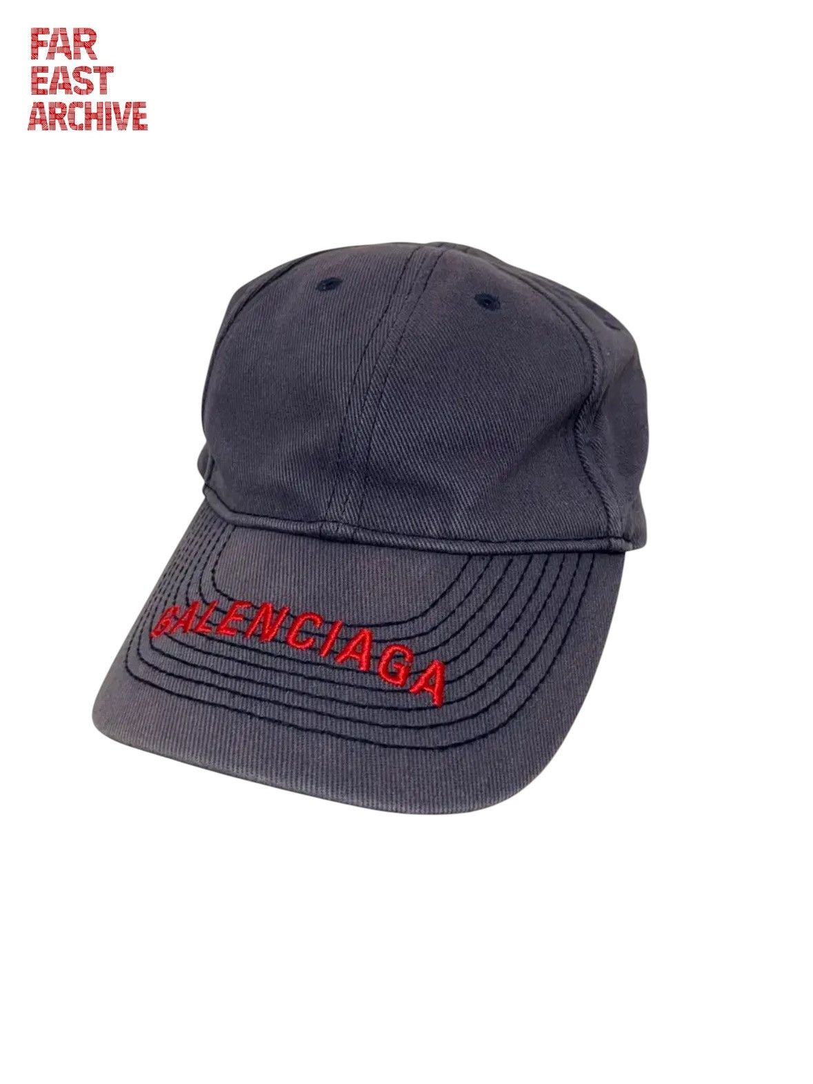 Balenciaga Balenciaga 18FW Faded Ballcap / Hat / Navy Size ONE SIZE - 1 Thumbnail