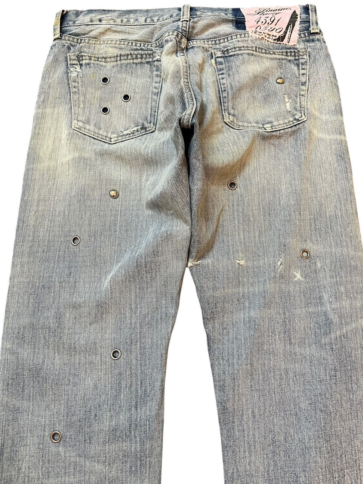 If Six Was Nine Vintage RNA Slang Patchwork Embroidery Grunge Denim Size US 32 / EU 48 - 6 Thumbnail