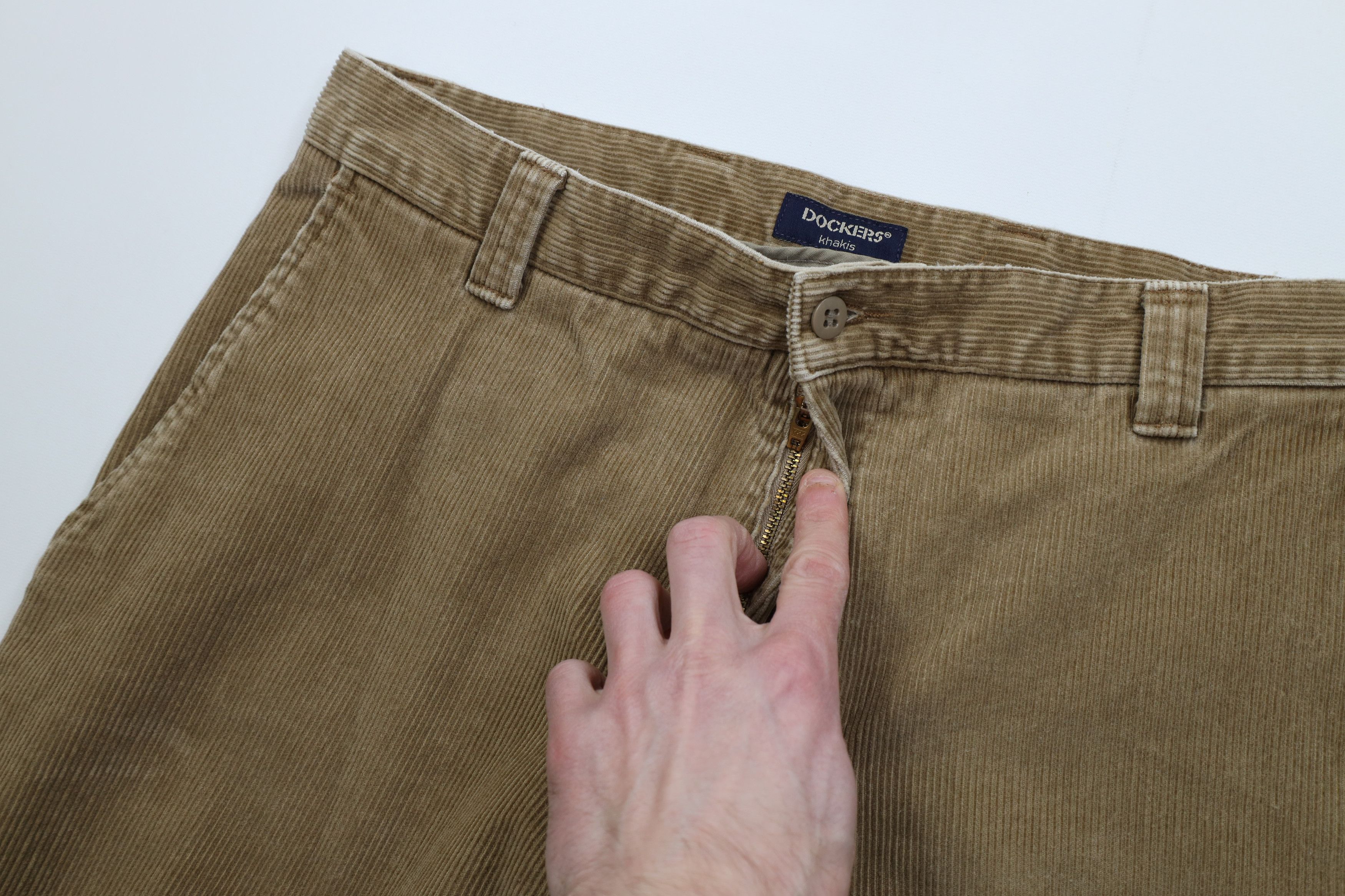 Vintage Vintage 90s Y2K Streetwear Wide Leg Corduroy Chino Pants Size US 34 / EU 50 - 7 Thumbnail