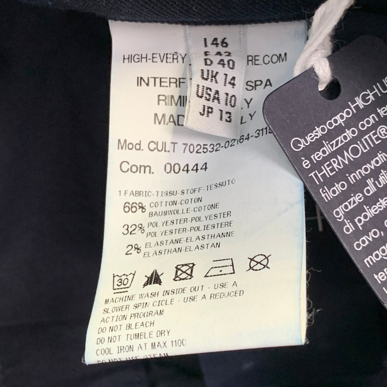 Other Size 10 Navy Cotton Blend Windowpane Zip Fly Casual Pants Size 32" / US 10 / IT 46 - 7 Thumbnail