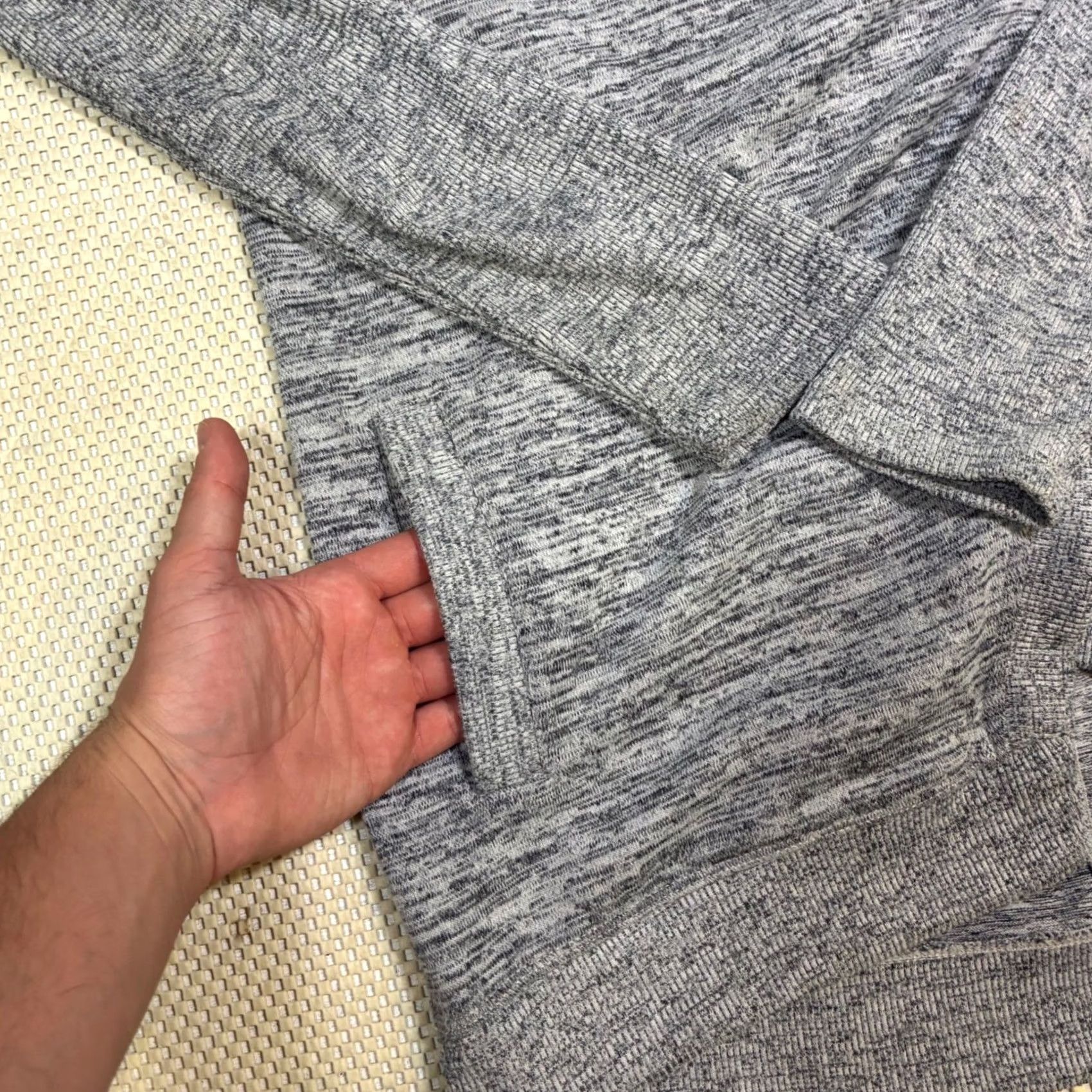 Athleta Athleta Cardigan Hoodie Open Front Heather Gray Womens Size S Knit Lightweight Pockets Drape Front Casual Activewear Loungewear Size S / US 4 / IT 40 - 3 Thumbnail