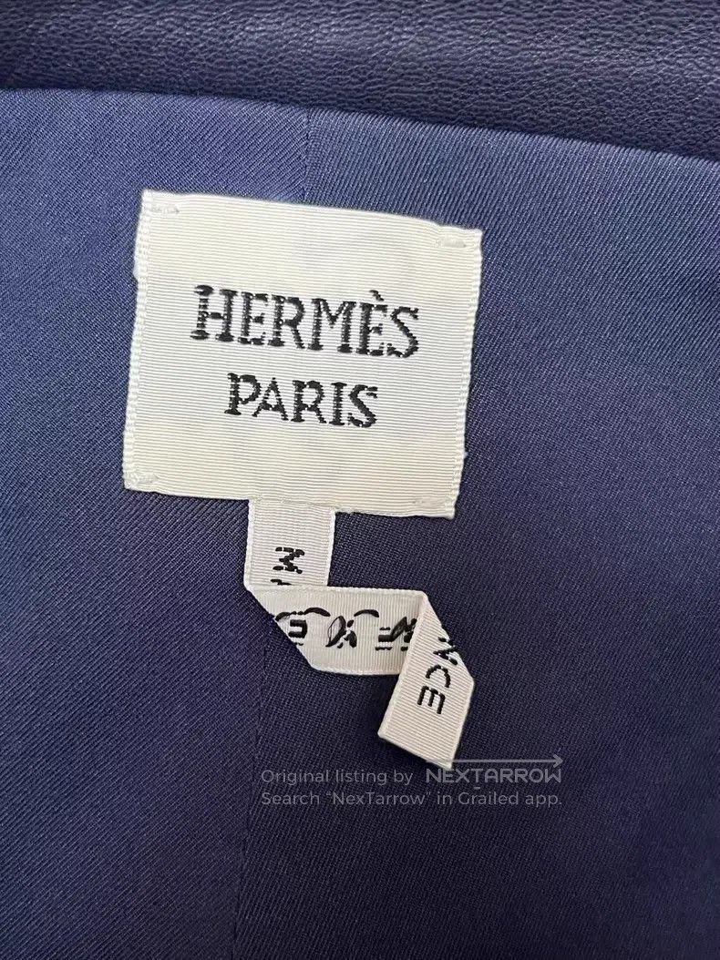 Hermes Hermes Solid color skinny leather pants Size 24" / US 00 / IT 34 - 4 Thumbnail