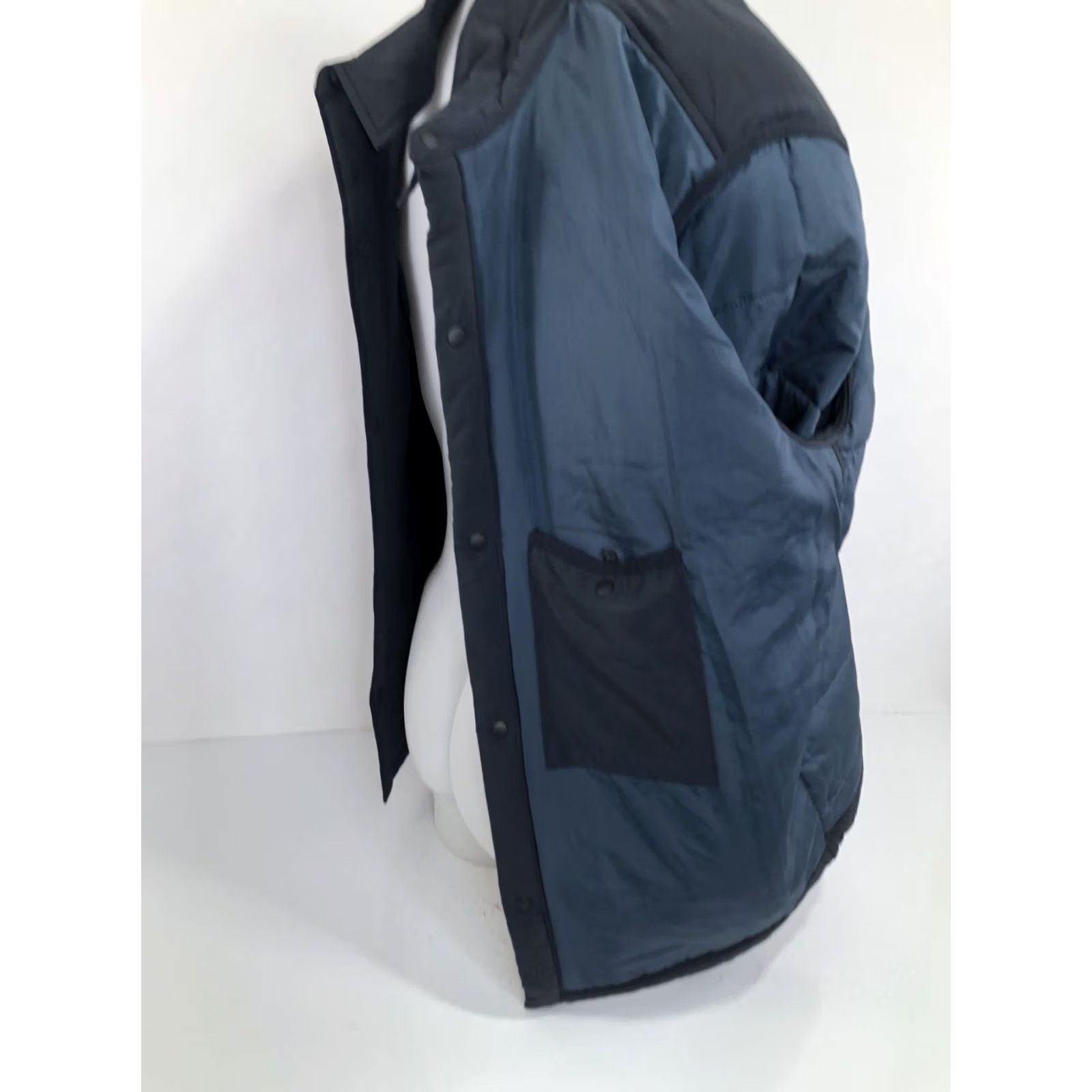 J.Crew J. CREW NORDIC Insulated PRIMALOFT Lg Quilted Overshirt Jacket Blue Men Size US L / EU 52-54 / 3 - 7 Thumbnail