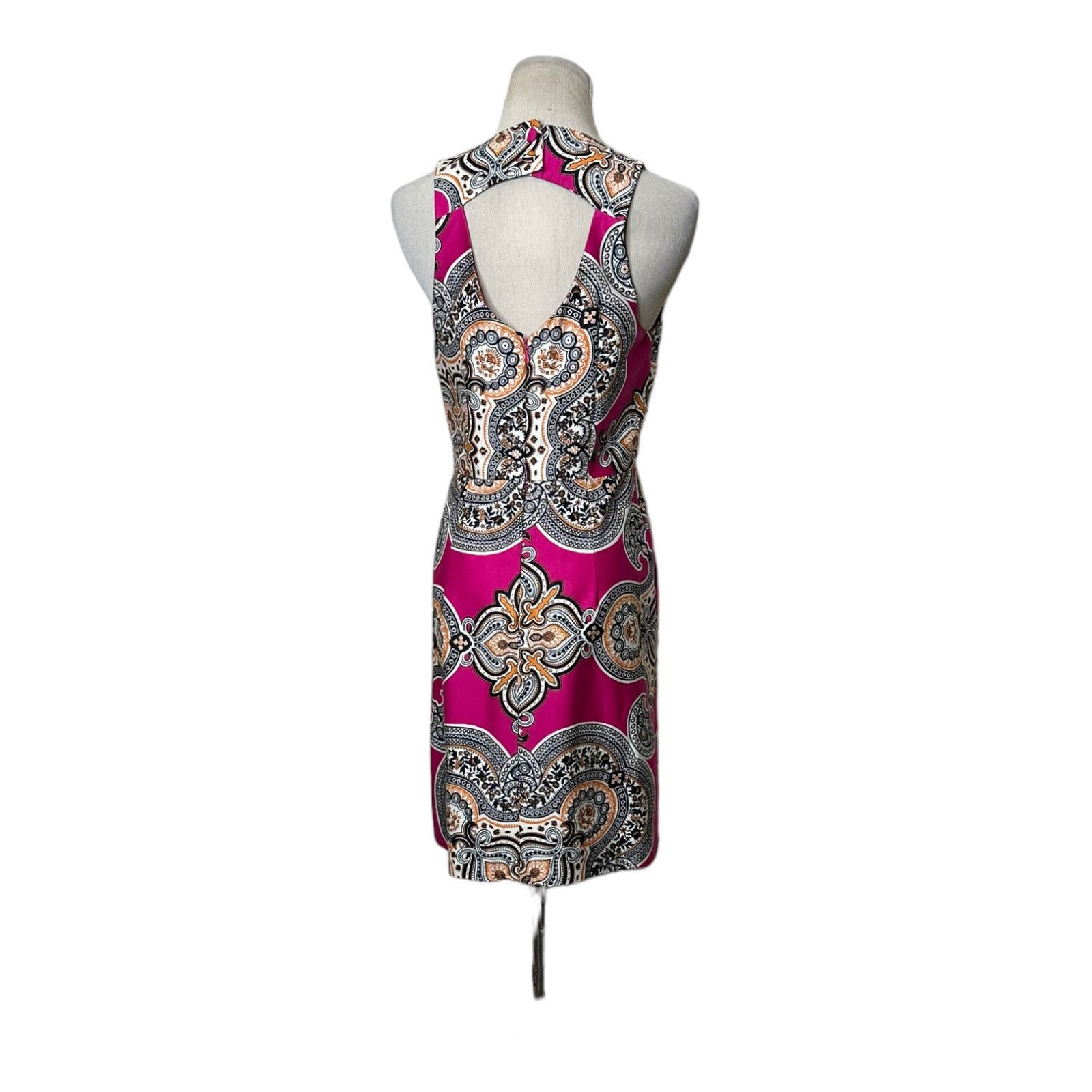 Anthropologie Moulinette Soeurs Paisley Print Sheath Cocktail Dress Size 2 Size XS / US 0-2 / IT 36-38 - 14 Thumbnail