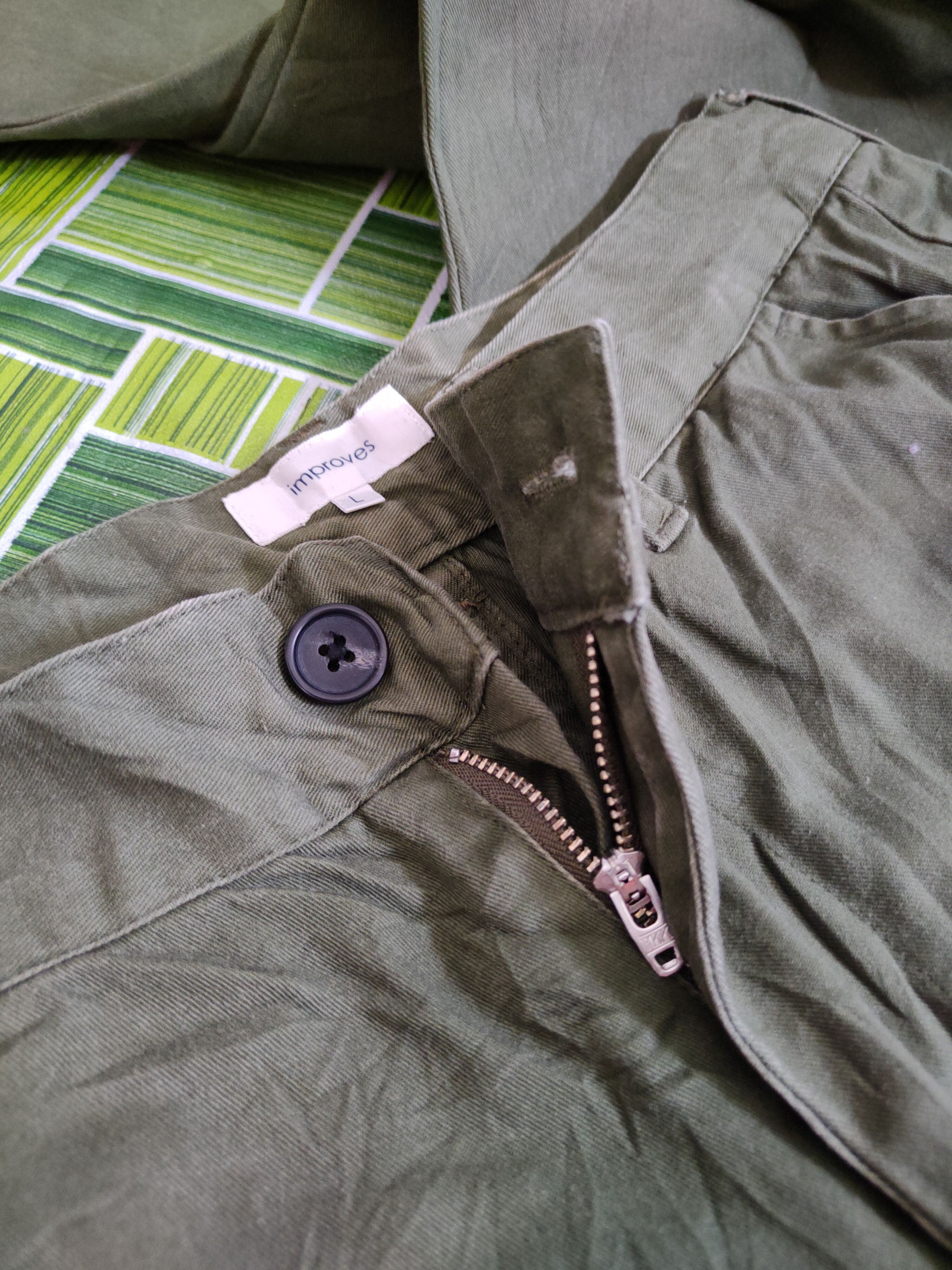 Japanese Brand Improves Army Green Multipocket Tactical Cargo Pants #S1288 Size US 33 - 12 Thumbnail