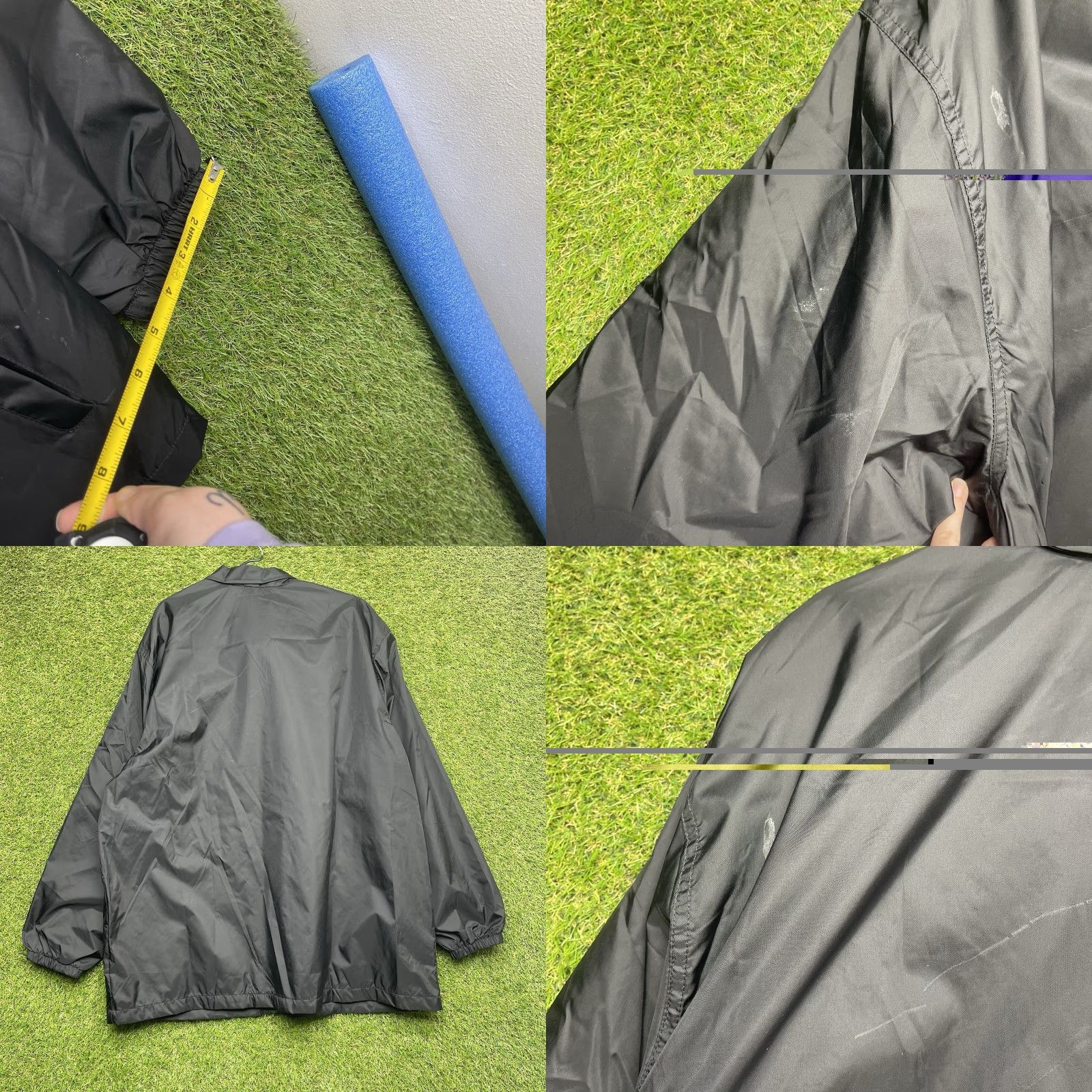 Nike VINTAGE Nike Track Jacket Mens XL Black Full Zip Up Windbreaker Fleece Lined Y2K Size US XL / EU 56 / 4 - 8 Thumbnail